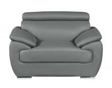 Load image into Gallery viewer, Captivating Leather Chair - Gray
