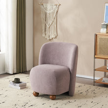 Load image into Gallery viewer, Modern Low Back Accent Upholstered Armless Living Room Chairs, Round Feet
