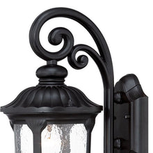 Load image into Gallery viewer, Cast Aluminum Glass Lantern Wall Sconce - Matte Black
