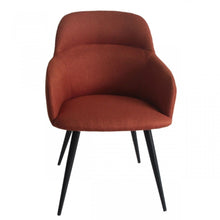Load image into Gallery viewer, Ergo Modern Dining Chair - Orange / Black / Linen
