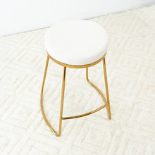 Load image into Gallery viewer, Jane - 26" Mid-Century Modern Luxury Upholstered Stool
