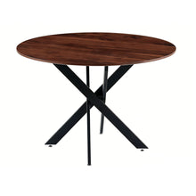 Load image into Gallery viewer, Mid-Century Dining Table For 4 - 6 People With Round Table Top, Pedestal Dining Table, End Table Leisure Coffee Table, Cross Leg
