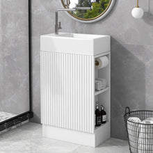 Load image into Gallery viewer, Modern Bathroom Vanity With Sink And 2 Tier Shelf
