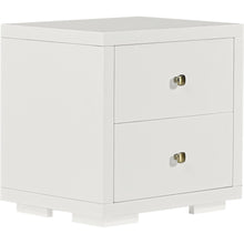 Load image into Gallery viewer, 19" Two Drawer Nightstand - White
