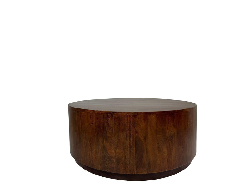 Round Drum Coffee Table (745451) - Chestnut