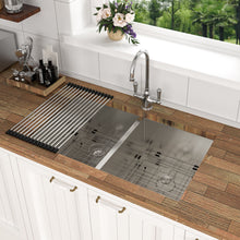 Load image into Gallery viewer, Modern Double Bowl Undermount Sink Design With 10" Deep Basins
