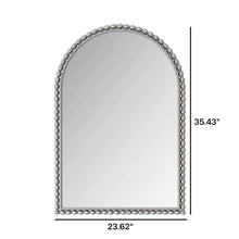 Load image into Gallery viewer, Vintage Iron Art Arch Mirror, Wall Hanging Or Table Display

