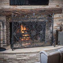 Load image into Gallery viewer, Darcie - Wrought Fireplace Screen, Ornate Design
