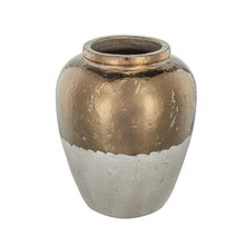 Load image into Gallery viewer, Block Round Jug Vase - Antiqued Bronze / Light Gray
