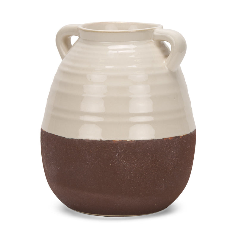 Amphora Table Vase (608357) - Brown / Cream