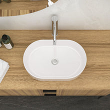 Load image into Gallery viewer, Vessel Oval Bathroom Sink - White
