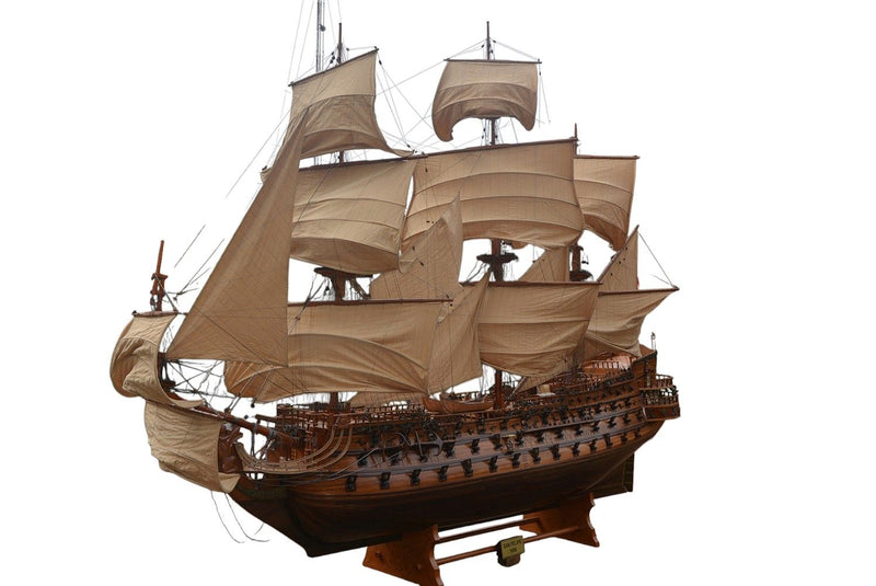 Hand Painted Boat (401972) - Brown