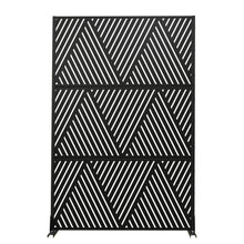 Load image into Gallery viewer, Three Panel Screen Room Divider (720182) - Black
