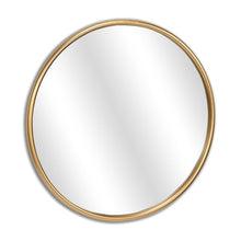 Load image into Gallery viewer, 24" Metal Round Accent Mirror - Gold
