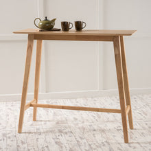 Load image into Gallery viewer, Bar Height Dining Table With Splayed Legs And Elongated Rectangular Top
