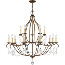Load image into Gallery viewer, 38" Multi Light Dimmable Chandelier With Shades - Bronze
