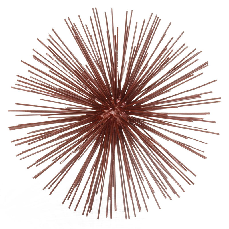 Decorative Spiky Sphere Tabletop Sculpture - Red