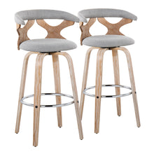 Load image into Gallery viewer, Gardenia - Contemporary Fixed Height Barstool With Swivel With Round Footrest (Set of 2)
