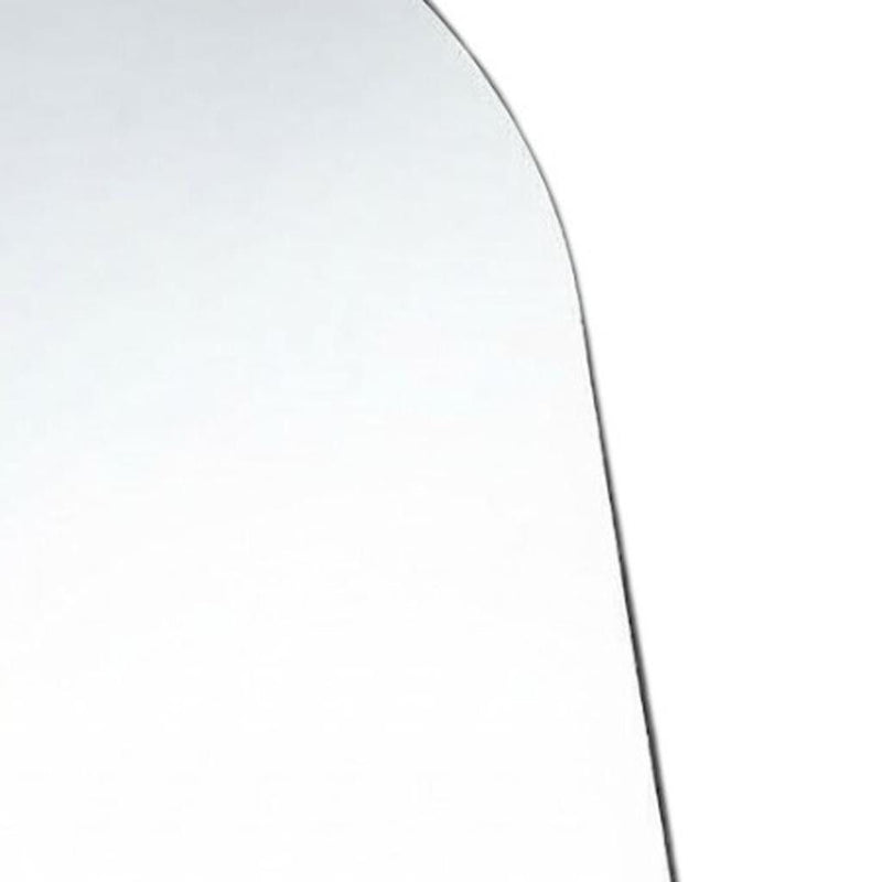 63" Metal Arch Freestanding Framed Standing Mirror - Black