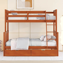 Load image into Gallery viewer, Bunk Bed With Ladders And 2 Storage Drawers
