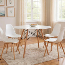 Load image into Gallery viewer, 32" Wood Round Top Dining Table - White
