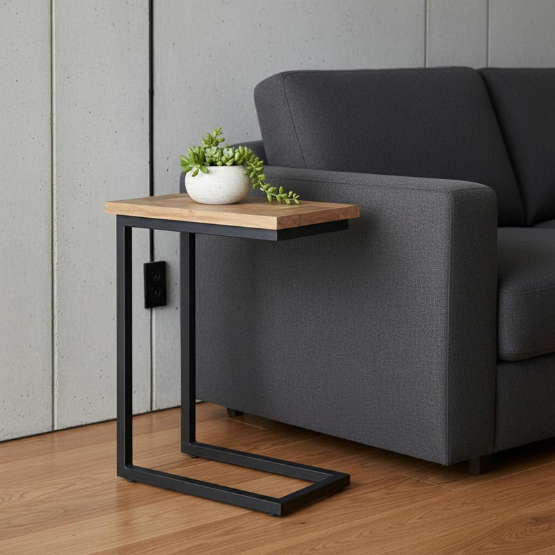 Metal End Table - Natural