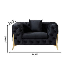 Load image into Gallery viewer, Accent Chair With Diamond Button Tufting, Matching Throw Pillow
