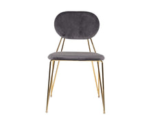 Load image into Gallery viewer, Mid Century Mod Dining Chairs (Set of 2) - Gray / Gold
