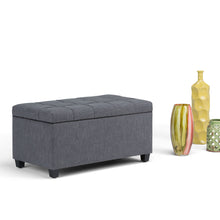 Load image into Gallery viewer, Sienna - Upholstered Storage Ottoman Bench
