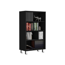 Load image into Gallery viewer, Bookcase, 6 Shelves, 4 Legs - Black
