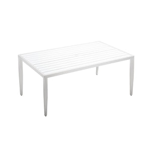 Outdoor Patio Dining Table With Tapered Feet & Umbrella Hole