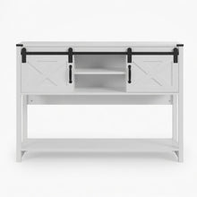 Load image into Gallery viewer, Farmhouse Entryway Table With Sliding Barn Door
