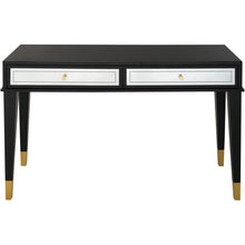 Load image into Gallery viewer, Console Table And Drawers - Black And Silver And Gold
