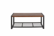 Load image into Gallery viewer, Console Coffee Table With Reclaimed Wood Finish, For Living Room - Natural
