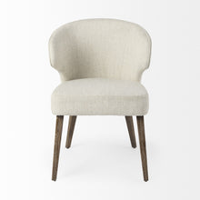 Load image into Gallery viewer, Mid Century Wingback Dining Chair - Cream
