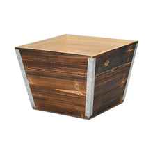Load image into Gallery viewer, Square Planter Box (638088) - Natural / Silver
