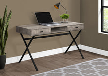 Load image into Gallery viewer, Computer Desk For Home Office, Laptop, Storage Drawers, Glossy Contemporary &amp; Modern
