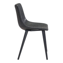 Load image into Gallery viewer, Faux Leather Upholstered Dining Room Side Chairs (Set of 2) - Black
