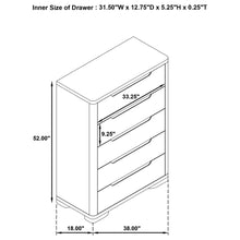 Load image into Gallery viewer, Mirador - 5 Drawer Bedroom Chest - Natural
