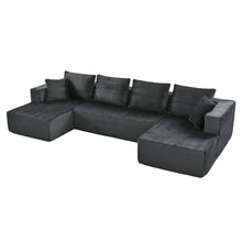 Load image into Gallery viewer, U-Shaped Modular Sectional Sofa With Double Chaise, Oversized Deep Seat For Living Room
