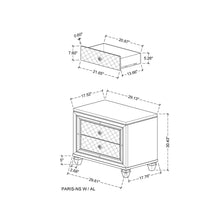 Load image into Gallery viewer, Cross - Glam Nightstand - Champagne
