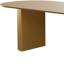 Load image into Gallery viewer, 86'' Double Pedestal Base Oval Wood Dining Table - Natural
