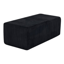 Load image into Gallery viewer, Corduroy Ottoman - Black
