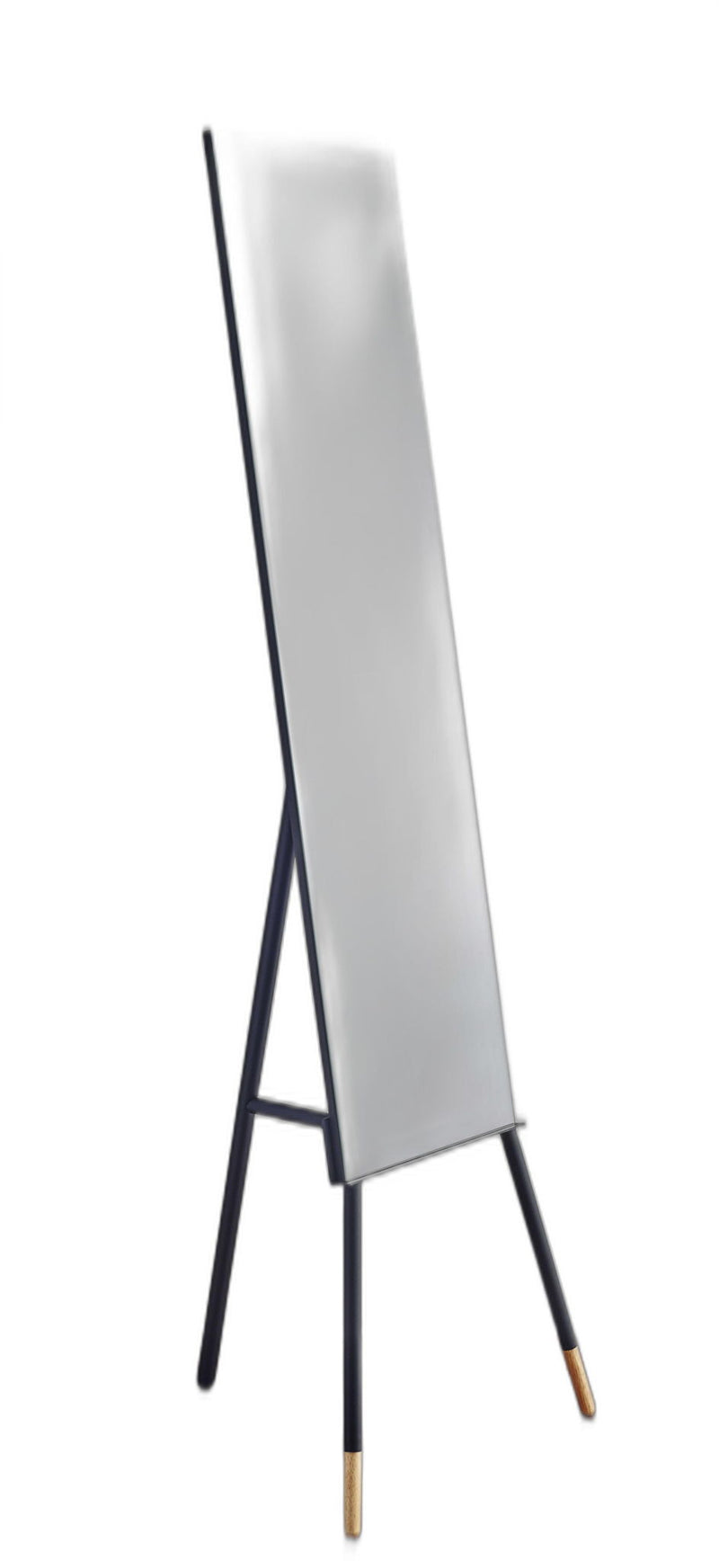 57" Rectangle Cheval Standing Metal Framed - Black