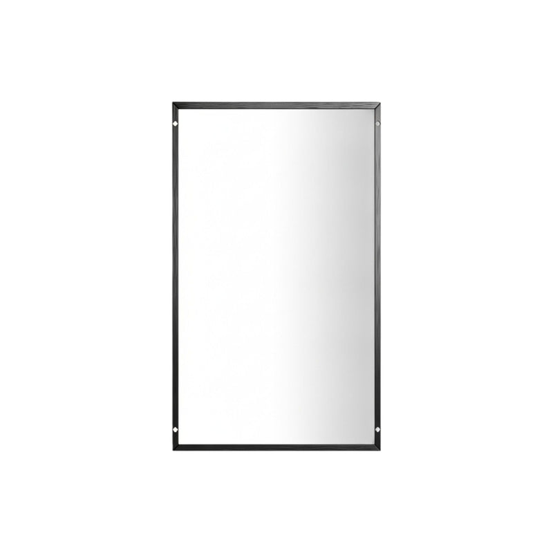 Metal Framed Standing Mirror - Black