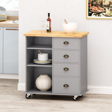 Load image into Gallery viewer, Yohaan - Contemporary Kitchen Cart With Wheels

