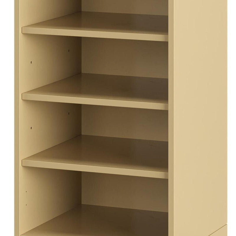 Ten Pair Solid Woodshoe Storage Cabinet (752046) - Yellow