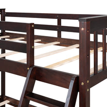 Load image into Gallery viewer, Twin-Over-Full Bunk Bed with Ladders and Two Storage Drawers(Espresso)( old sku:LT000165AAP）
