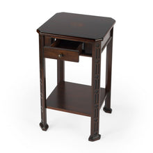Load image into Gallery viewer, Manufactured Wood Rectangular End Table With Drawer And Shelf - Dark Brown And Cherry

