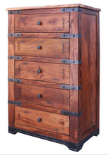 Load image into Gallery viewer, Solid Wood Five Drawer Chest - Natural
